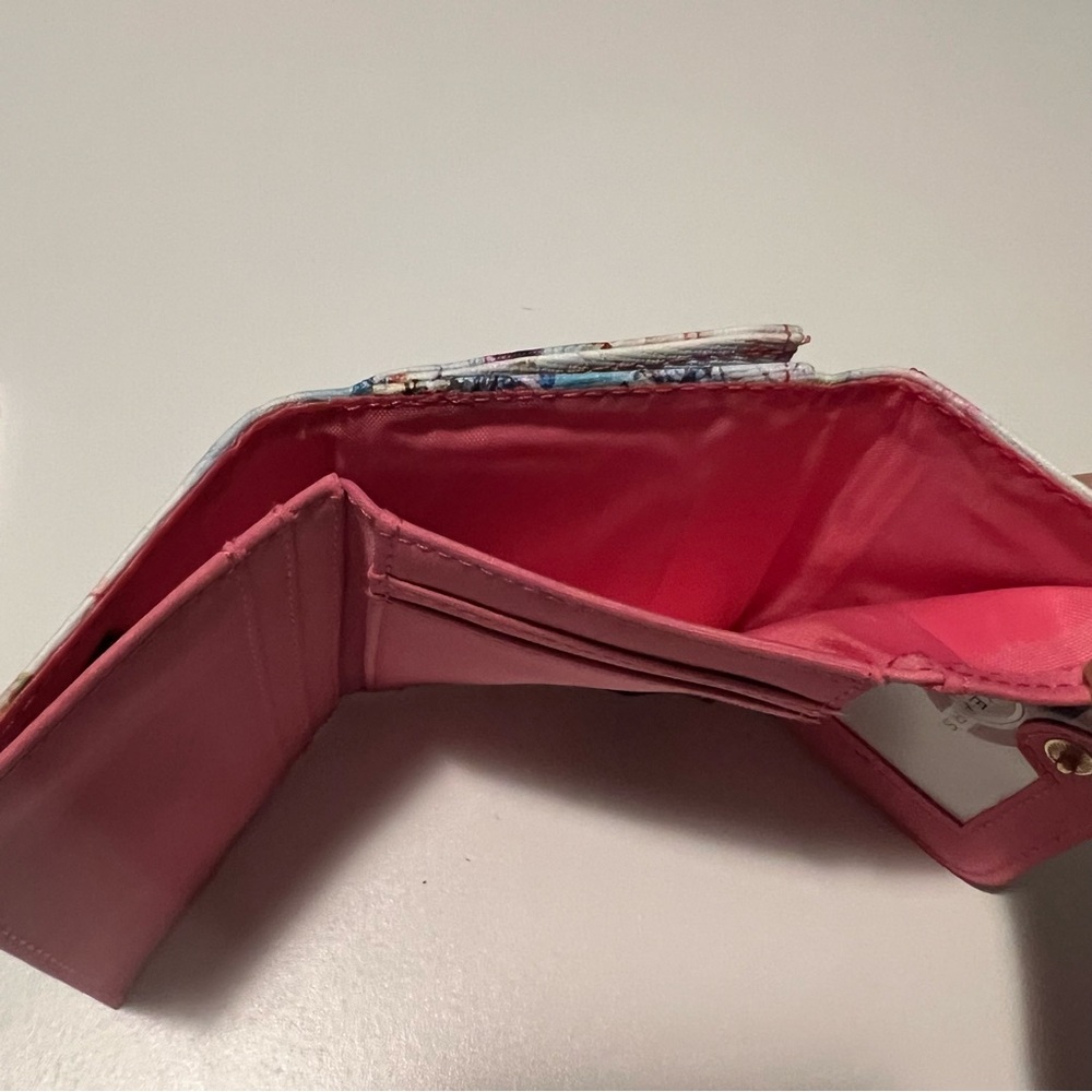 Mundi Pink and Blue Floral Tri-Fold Wallet - Picture 8 of 8